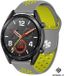Strap-it Bracelet de montre connectée en silicone - Convient pour Huawei Watch GT - Gris/Jaune - 42mm