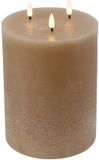 Countryfield LED bougie décorative beige 15x15x22,5cm.