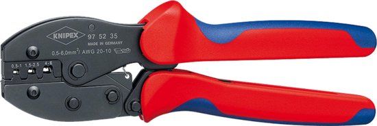 KNIPEX PreciForce - Kabel krimpers - zwart, blauw, rood