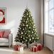 vidaXL Kunstkerstboom met kerstbal 180 cm 300 LED's Warmwit