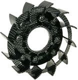 Naraku Ventilatorwiel Racing Carbon-Look voor scooters met Kymco- of GY6 139QMB-motor