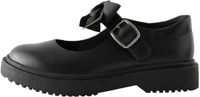 Next - Meisjes - Leren stoere Mary Jane-schoenen met strik voor school - Zwart