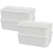 W5 Boîtes de rangement avec couvercle 2,5 L - 4 pièces