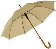 L-merch - Automatic Umbrella With Wooden Handle Boogie - Beige