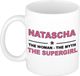 Bellatio Decorations naam cadeau mok - Natascha - Woman Myth Supergirl - koffiemok - 300 ml - collega - moederdag