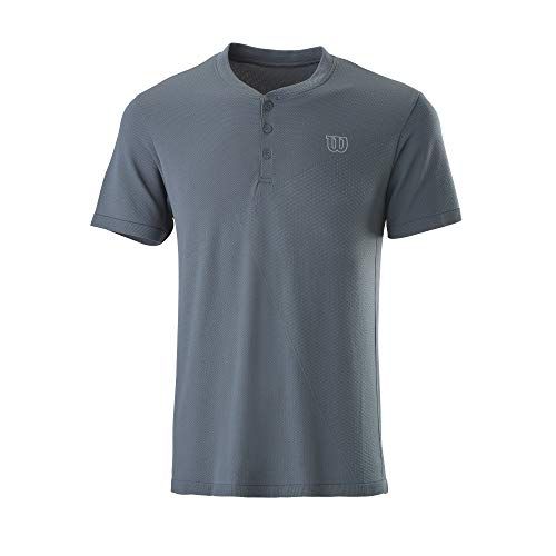 Wilson PWR SMLS Henley II T-shirt heren - korte mouwen - polyester/nylon