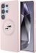 Karl Lagerfeld Backcase hoesje geschikt voor Samsung Galaxy S25 Ultra - Effen Roze - Silicone