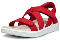 Ecco 238813 02466 dames sandalen rood nubuck klittenband maat 41