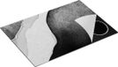Chefcare Inductie Beschermer Abstracte Kunst - Zwart Wit - 75x52 cm