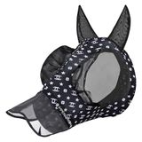 Imperial Riding - Vliegenmasker met Neus - IRHTrail ride - Black AOP - Maat Pony
