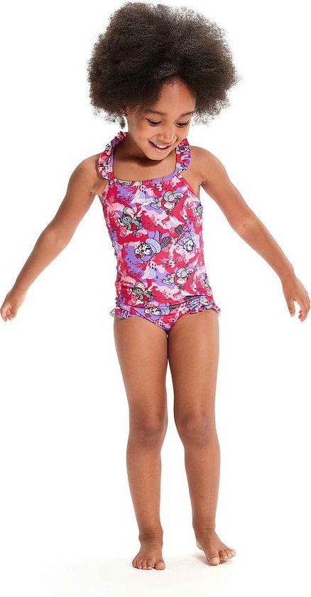 Speedo LTS Printed Frill Thinstrap Infants Swimsuit - Multikleur