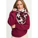 POM Amsterdam sjaal Hero Ribbon bordeauxrood