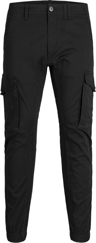 JACK&JONES JPSTPAUL JJFLAKE AKM NOOS Cargo Broek - Mannen - Maat W30 - Zwart