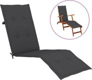 vidaXL Terrasstoelkussen - (75+105)x50x4 cm - Antracietkleurig