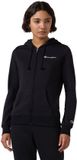 Champion Sweater Dames Full Zip Hoodie Sweatshirt Zwart - Maat L