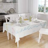 Bonamaison Tafelkleed, Anti-Mold, Sneldrogend, Waterdicht, 100% Polyester Tafellaken, Willekeurig patroon, 140 x 160 Cm