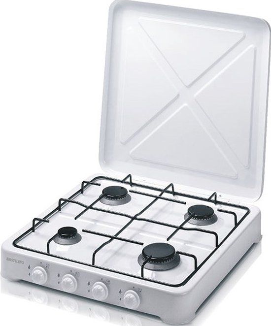 Bastilipo CG-400 - Gas Kookplaat - 4 Zones - Wit