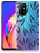 OPPO A94 5G | Reno5 Z Étui en TPU Feuilles Bleu