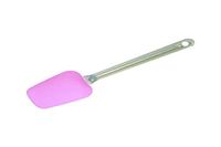Silikomart 70.054.17.0001 lepel met handvat van transparant kunststof en siliconen spatel, roze, 1 x 3,5 x 34 cm
