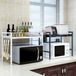 Ibenzoa® Robuste Inox Support de micro-ondes avec hauteur réglable et extension