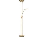 Home Sweet Home Klassieke Vloerlamp - Goudbrons - 50 x 50 x 180cm - Dimbaar - Met R7s en G9 lichtbron