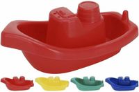 Let's Play Bootjes Badspeelgoed - 4x gekleurd kunststof voor kinderen en peuters