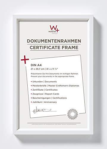 Walther Design ES130W Steel Style Kunststoffrahmen 21x29, 7 cm DIN A4, Weiß