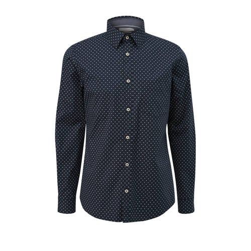 s.Oliver Big Size overhemd Plus Size donkerblauw