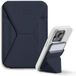 MOFT Snap-On Magnetische Kaarthouder - Wallet Compatibel met MagSafe - Pasjeshouder met Standaard - MOVAS Vegan Leer - Portemonnee 2 Pasjes - Navy
