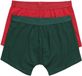 JP 1880 - Heren - Midpants FLEXNAMIC® OEKO-TEX set van 2 onderbroek - Fluweelrood - Maat 5XL