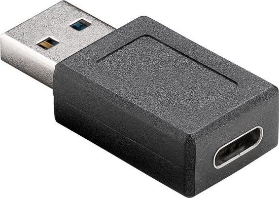 Goobay USB-A naar USB-C Adapter - USB 3.2 Gen 1 - Zwart - 10 stuks