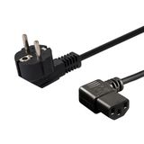 Savio CL-115 Cordon d'alimentation Noir 1,2 m IEC C13