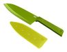 KUHN RIKON COLORI+ Santokumes groot, recht lemmet met lemmetbescherming, anti-aanbaklaag, roestvrij staal, 27,5 cm, groen, roestvrij staal