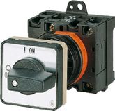 Eaton Interrupteur, P1, 25 A, montage intermédiaire, 3 pôles + N, avec levier noir et plaque frontale, 088710