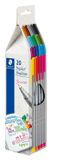 STAEDTLER triplus fineliner - étui en carton avec 20 couleurs