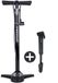 Dunlop Fietspomp met Drukmeter en Mini Fietspomp Set - Vloerpomp tot 180 PSI met Adapter - Compacte Handpomp voor Onderweg - Geschikt voor Presta Dunlop Schrader - Zwart