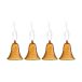 Cooee Design Cloche Gry 8 cm lot de 4 Cognac