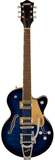 Gretsch G5655T-QM Electromatic Center Block Jr. Single-Cut Quilted Maple Bigsby Hudson Sky semi-acoustic guitar