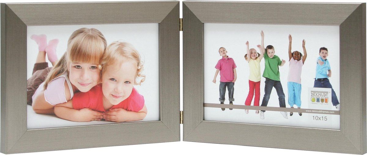 Deknudt Frames Tweeluik zilver horizontaal - 5412065499654