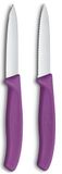Victorinox Swiss Classic Schilmesset - Recht & Gekarteld Lemmet - Violet
