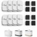 PETLIBRO Vervangende filters voor Dockstream Cat waterfontein PLWF005 PLWF115 PLWF105, 4 maanden set vervangende filters voor ultrastille huisdier waterfontein, wit, 8 stuks (1 set)