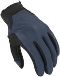 Macna Obtain Leather Motorfiets handschoenen - Zwart/blauw - Maat XL