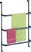 Relaxdays Handdoekenrek Deur - Zonder Boren - 3 Stangen en 2 Haken - Staal - Antraciet