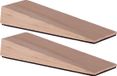 Deltafix Deurwig - 2x - bois - antidérapant - 12 x 2 cm - butée de porte