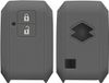 kwmobile housse de clé de voiture pour clé de voiture Suzuki à 2 boutons Keyless Go - Coque de clé de voiture en TPU - Étui de protection pour clé de voiture - Porte-clés gris foncé