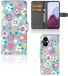 B2Ctelecom OPPO Reno 8 Lite | OnePlus Nord N20 Hoesje Flower Power