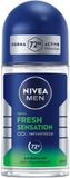 NIVEA Deodorant Roller For Men Fresh Sensation - 6 x 50 ml