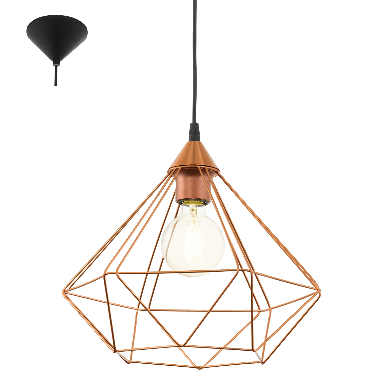 EGLO Tarbes Plafondlamp - 110 cm - Staal, Kunststof - E27 - 94194