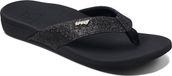 Reef Ortho-Spring Dames Slippers - Zwart/Zilver - Maat 36