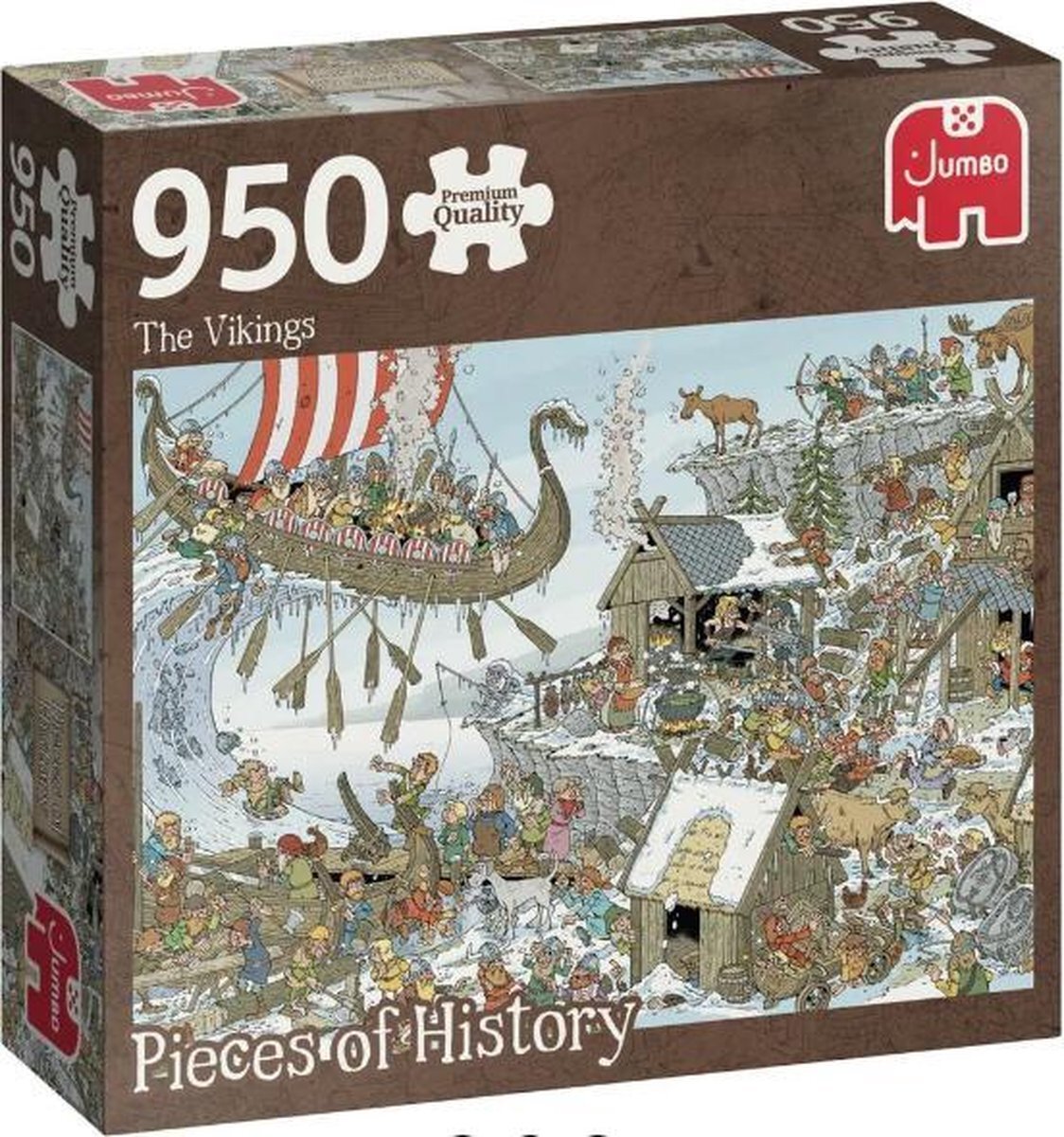 Jumbo Premium Collection Puzzel Pieces of History: De Vikingen - Legpuzzel - 950 stukjes